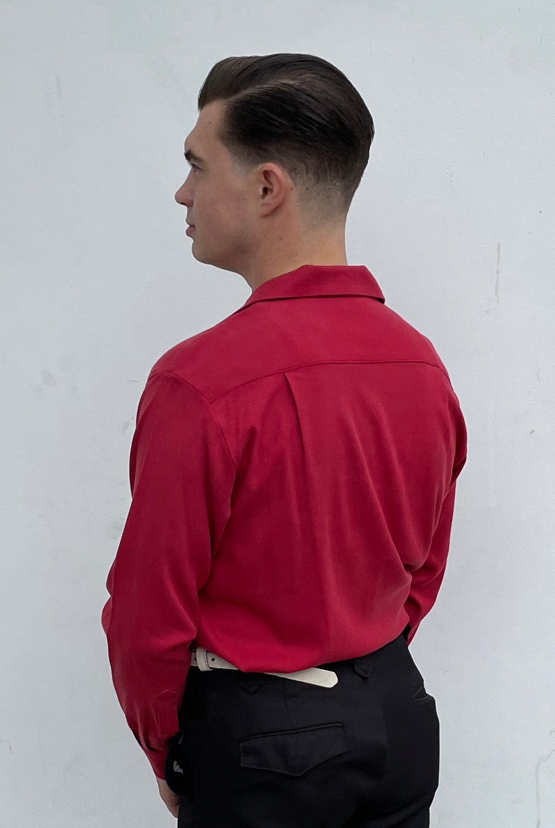 Dean Men's LS Loop Collar - Red